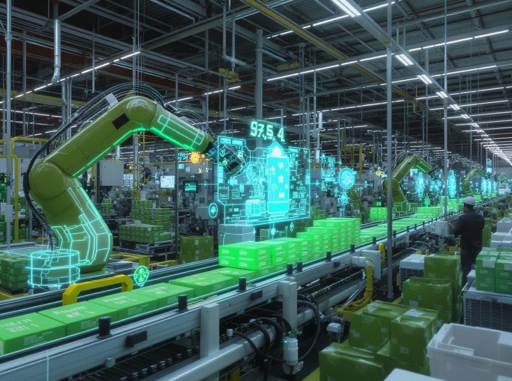 Modern Chinese packaging factory with advanced automation and quality control systems