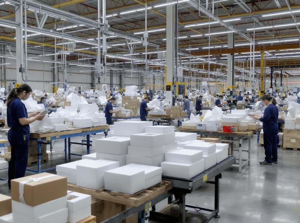 Chinese two piece rigid box manufacturing facility showcasing quality production process