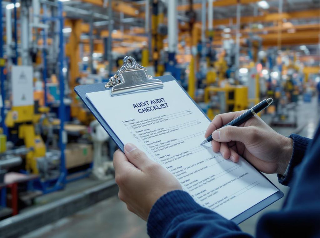 Factory audit checklist and documentation review process