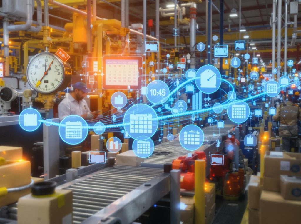 Production capacity verification showing manufacturing timeline and factory output