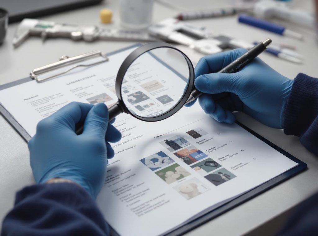 Quality inspection and evaluation process for samples from Chinese manufacturers