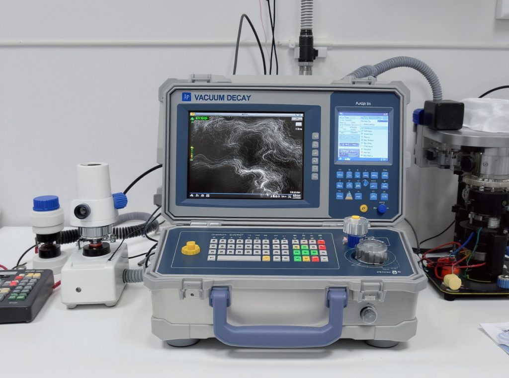 Advanced seal integrity testing equipment including vacuum decay and ultrasound testing systems