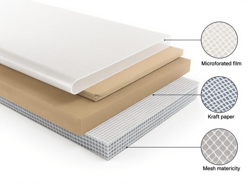 Breathable packaging materials for fresh produce ventilation