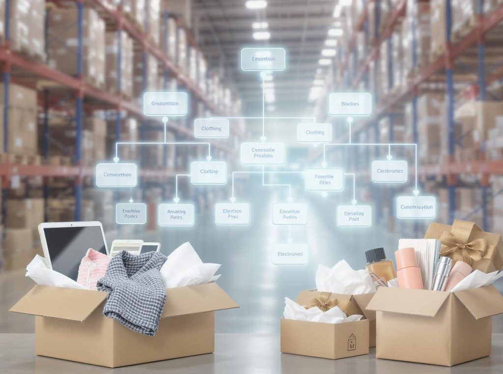 Various e-commerce products in shipping boxes protected with paper void fill showing ideal applications