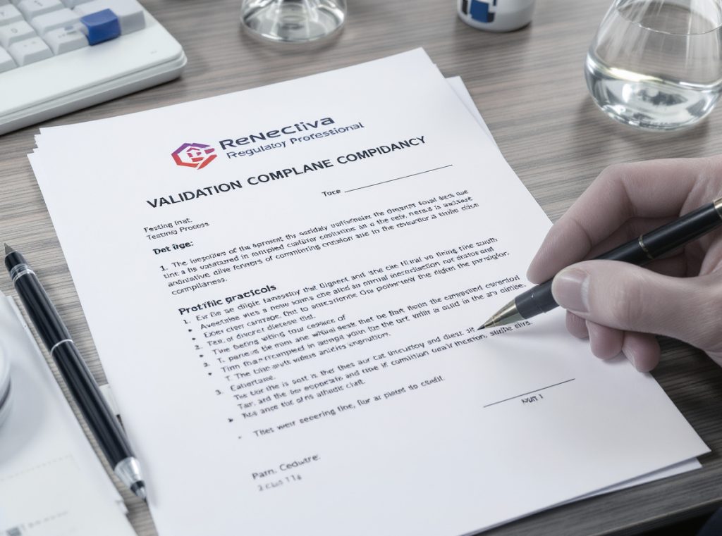 Testing program validation documentation and regulatory compliance protocols for seal integrity