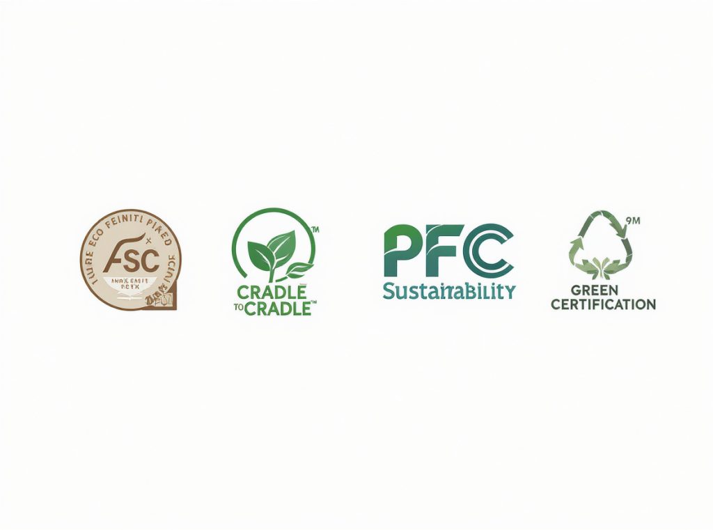 Sustainability certifications cosmetic packaging FSC PEFC Cradle to Cradle eco-friendly