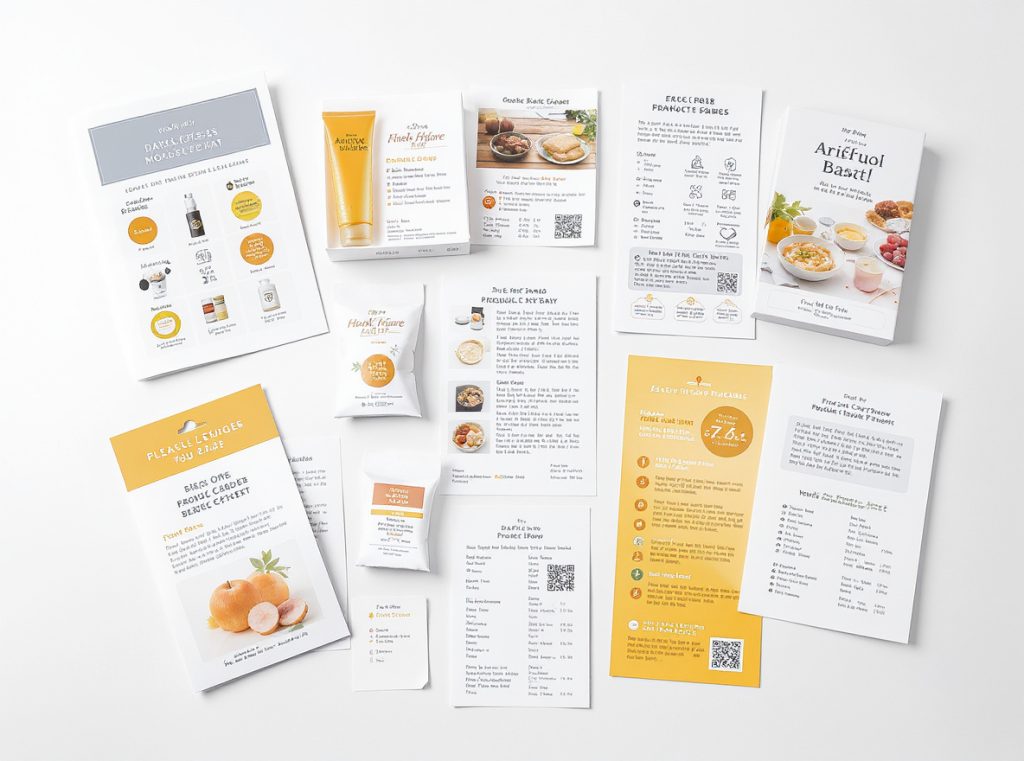 Package inserts types cross-selling marketing materials catalog discount cards