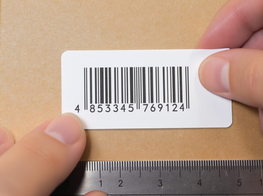 FNSKU label placement on Amazon FBA packaging correct positioning