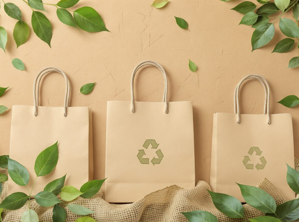 Strategic handle selection process for paper shopping bags with planning materials