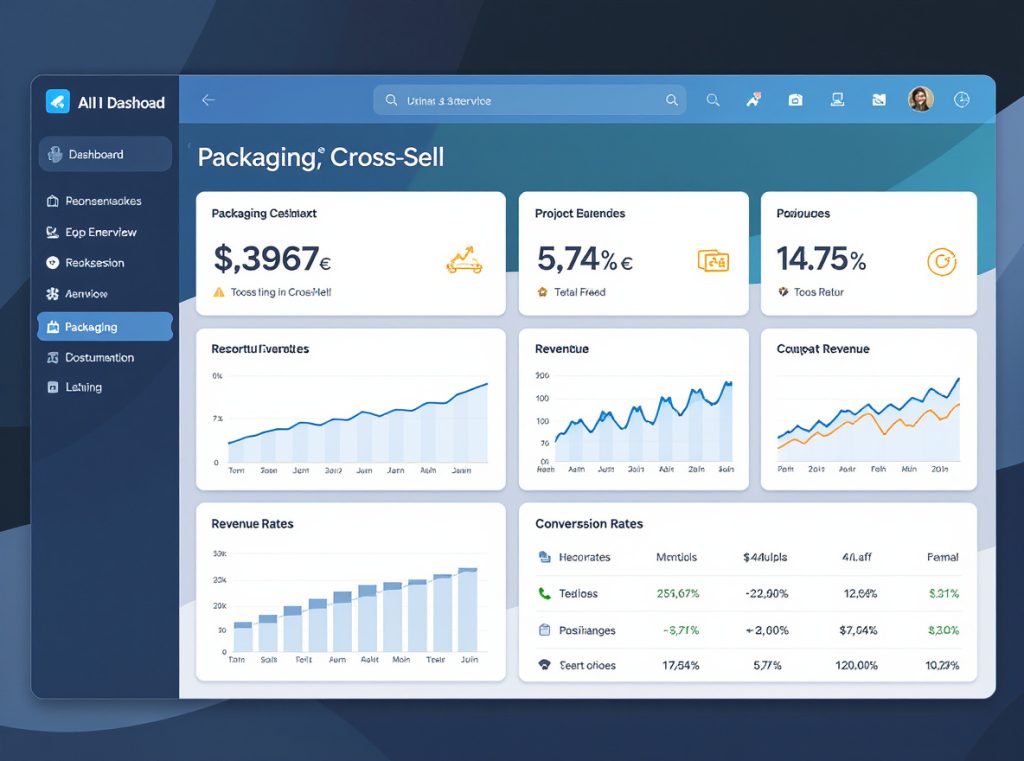 Packaging cross-sell success metrics measurement dashboard analytics KPIs